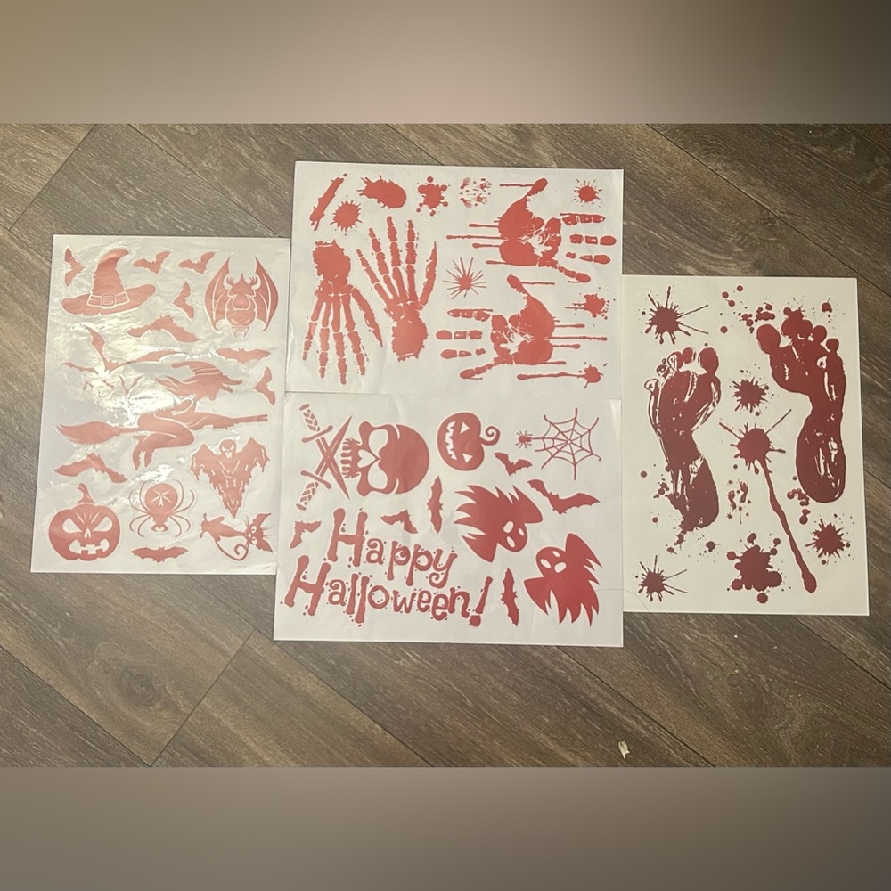 001 LOT: Halloween Stickers/Decals